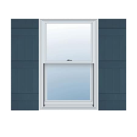 Ekena Millwork 14 in. W x 59 in. H Builders Edge, 3 Batten, Board-n-Batten Shutters, 036 - Classic Blue, PR 080140059036